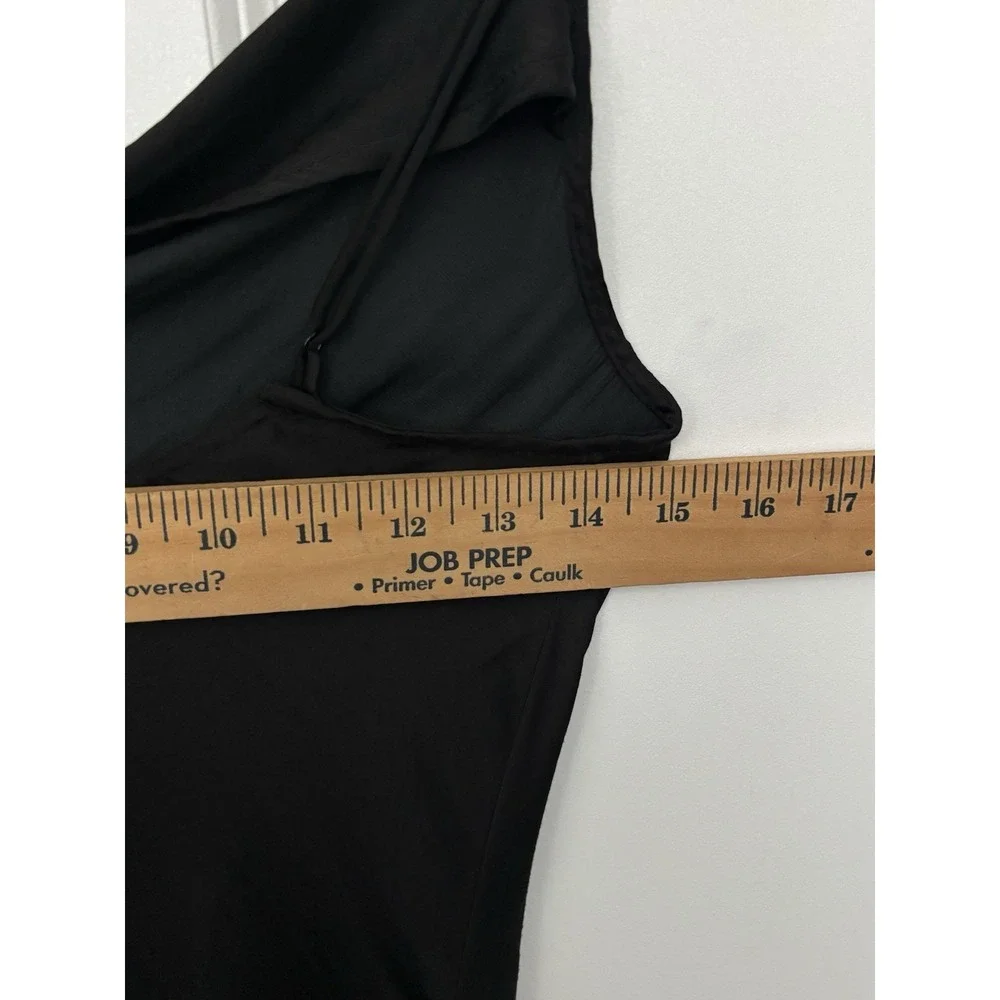 Intimately Free People Black Cowl Neck Bias Slip Midi Dress XS Romantic 0599